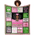 thumbnail image 1 of Nurse Gifts Blanket 50*60", Nurses Week Gifts, Sorority Gifts for Women, Black Nurse Appreciation Gifts, Pink and Green Blanket for Black Girl Nurses, African American Nurse Graduation Gifts, 1 of 6