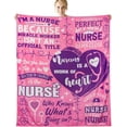 thumbnail image 1 of Nurse Gifts Blanket for Women, Super Soft Flannel Nurse Blanket for LPN Nurse, Future Nurse, Appreciation, Graduation, Birthday Gifts for Nursing Students (50"x 60"), 1 of 1
