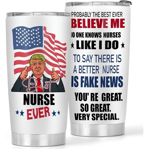 Nurse Gifts - Nurse Accessories for Work - 20oz Best Nurse Ever Tumbler Gifts - Birthday Gift for Her - Nurse Appreciation Gift for Nurses Week Christmas Graduation, 1 Count
