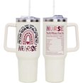 thumbnail image 1 of Nurse Gifts - Nurse Tumbler - Nurse Nutritional Facts Travel Coffee Mug Gift - 40oz Tumblers Nurse Gifts for Birthday, Christmas, Appreciation Week, Nursing School Graduation for Nurses, 1 of 6
