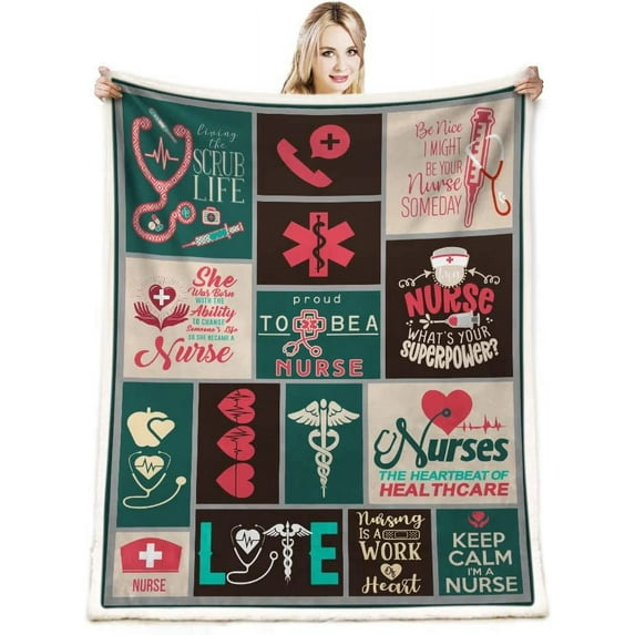 Nurse Gifts Nurse Week Gifts,Nurse Gifts for Women,Gifts for Nurses,School Nurse Gifts,Nurse Graduation Gifts,Nurse Retirement Gifts Throw Blanket for Bed Office Sofa