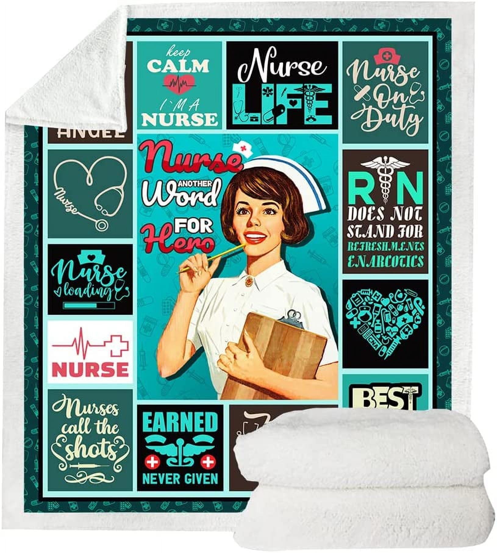 Nurse Gifts Soft Warm Nurse Gifts for Women Throw Blanket, RN Gifts for