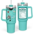 thumbnail image 1 of Nurse Gifts for Women 40oz Stainless Steel Insulated Tumbler with Handle, Nutrition Facts Cup, Perfect Nurse Scrubs Coffee Mug, Ideal for Nurses Week, Nurse Appreciation, 1 of 6