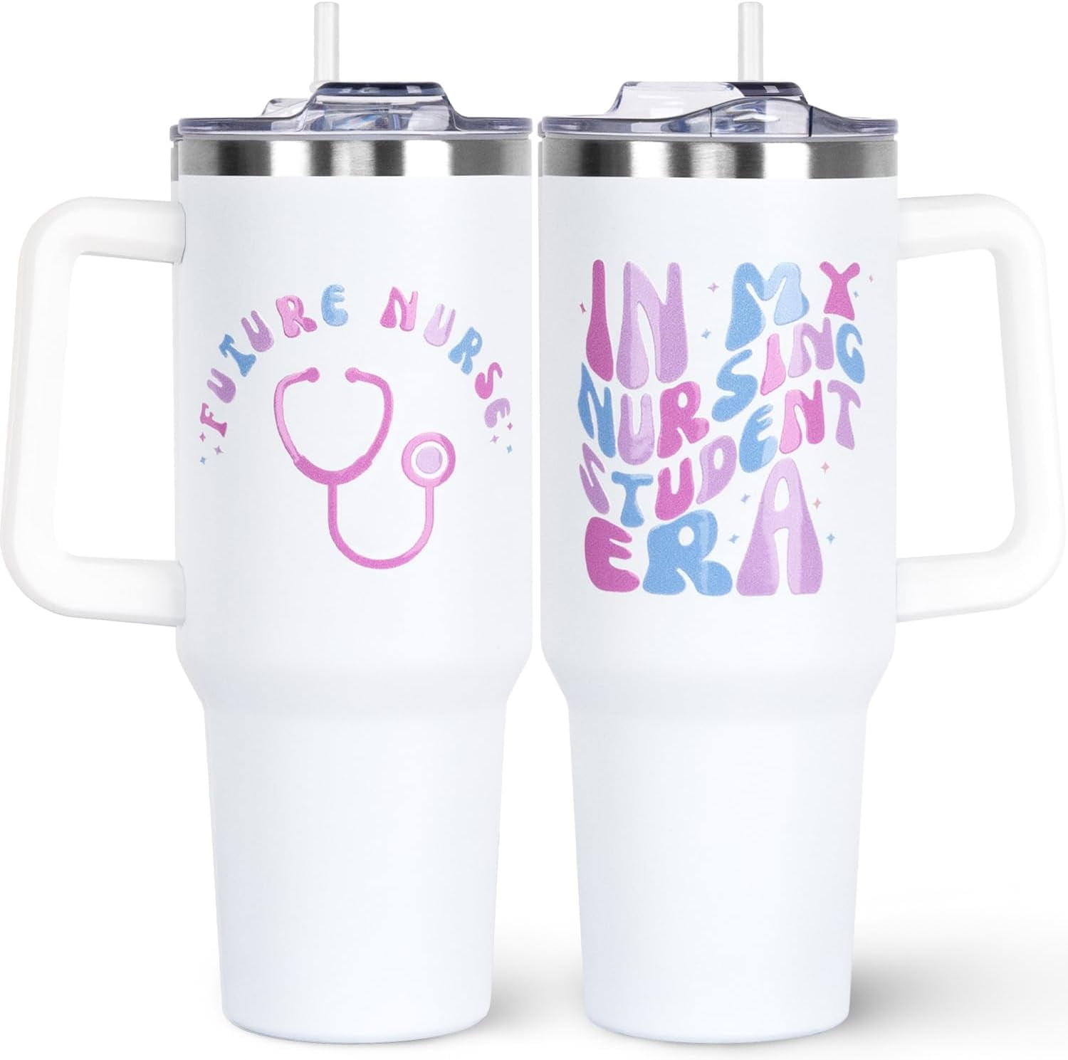 Nurse Gifts for Women 40oz Tumbler with Handle and Straw Lid|Nurse ...