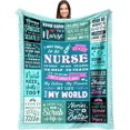 thumbnail image 1 of Nurse Gifts for Women, Nurse Appreciation Gifts, Nurses Week Gifts, Nurse Practitioner Gifts, Nursing Student Graduation Gifts for New Nurse, LPN/RN Gifts for Nurses Throw Blanket 60"x50", 1 of 6
