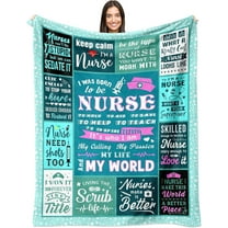 Nurse Gifts for Women, Nurse Appreciation Gifts, Nurses Week Gifts, Nurse Practitioner Gifts, Nursing Student Graduation Gifts for New Nurse, LPN/RN Gifts for Nurses Throw Blanket 60"x50"