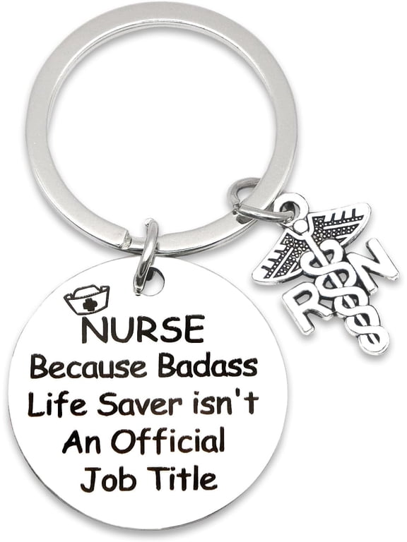 Nurse Gifts for Women Funny Graduation Gift School Nurse Practitioner Keychain for Nursing Students Grads Nurses Week Appreciation Gift for Nurses Coworker Men Christmas Birthday