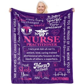 Nurse Gifts for Women- Gift for Nurses Blanket 60x50- Nurse Week Day Appreciation Gifts- Graduation Gifts for Nursing Student- RN Gifts for New Nurses Practitioner- Birthday Retirement Gift Idea