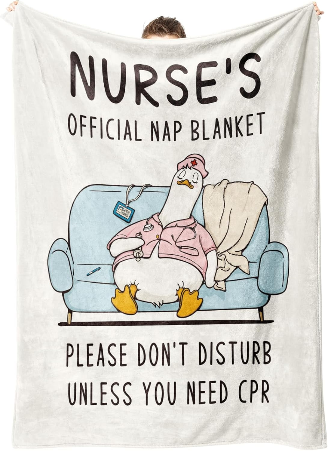 Nurse Gifts for Women/Men, Gifts for Nurses - Soft Nurse Blanket, Nurse Appreciation Graduation Week Gifts, LPN RN Gifts for Nurses Flannel Throw Blanket