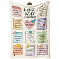 thumbnail image 1 of Nurse Gifts for Women Men- Soft Blanket with Nurse Daily Affirmations- Nurses Day 2024 Gifts, Nurses Week Gifts, Nurse Appreciation Gifts, Graduate Christmas Birthday Gifts for Nurse 50"*60", 1 of 6