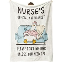 Nurse Gifts for Women Men Thoughtful Gifts for Nurses Christmas LPN RN Nurses Week Day Appreciation Gift Nursing Student Graduation Gift Flannel Throw Blanket 60" x 50"