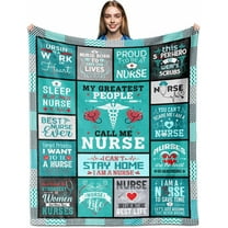 Nurse Gifts for Women for Nurses Appreciation Gifts, Rn Gifts for Nurses, Nurse Blanket 60"X50", Nurse Graduation Gift, Nurses Week Gifts for Nurses Female