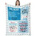thumbnail image 1 of Nurse Gifts for Women, Gifts for Nurses Female, Nurse Practitioner Gifts for Women, Nursing Student Gifts, Rn Lpn Gifts for Nurses, Nurse Gift Idea, Future Nurse School Graduation Gift Blanket 50"x60", 1 of 6