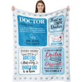 thumbnail image 1 of Nurse Gifts for Women, Gifts for Nurses Female, Nurse Practitioner Gifts for Women, Nursing Student Gifts, Rn Lpn Gifts for Nurses, Nurse Gift Idea, Nurse School Graduation Gift Blanket 50"x60", 1 of 6