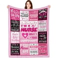 thumbnail image 1 of Nurse Gifts for Women, Gifts for Nurses, Labor and Delivery Nurse Gift, Nurse Practitioner/Student Gifts, Nursing gifts, RN/LPN Gifts for Nurses, Nurse Appreciation Gifts Throw Blanket 60x50in, 1 of 6