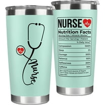 Nurse Gifts for Women - Nurses Week Gifts - Appreciation Gift for Nurses - Nurse Rn Lpn Practitioner Gift for Women - Retirement, Graduation Nursing Student Ideas - 20 Oz Mint Tumbler