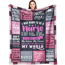 Nurse Gifts for Women, Nurses Week Gifts, Nurses Day Gifts, Gift for Nurse Female, Nurse Appreciation Gift, RN/LPN Nurse Practitioner Gift, School Nurse Gifts, Nursing Student Gift Blanket 60" x 50"