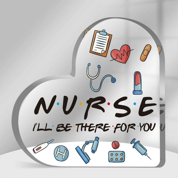 Nurse Gifts For Women, Nurses Week Gifts, Women School Nurse Practitioner Gifts, Funny Gift Ideas, Desk Decoration Heart Shape Acrylic, Nurse Appreciation Gifts for Nurses Day Gifts