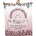 thumbnail image 1 of Nurse Gifts for Women, Soft Nurse Blanket for Female, Nurses Week Gifts, Nurse Appreciation Gifts, Nurse Graduation Gift, Nurse Blankets and Throws 60"x50"-Leopard, 1 of 6