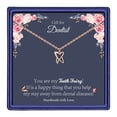 thumbnail image 1 of Turandoss Nurse Gifts for Women Dainty Tooth Pendant Necklace Medical Gift Dentist Tooth Fairy Necklace for Women, 1 of 5