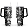 thumbnail image 1 of Nurse Graduation 40 oz Tumbler, Nurse Life Insulated Travel Mug with Lid Straw Handle, 40oz Cup Cup Nurse Appreciation Gift, 1 of 6