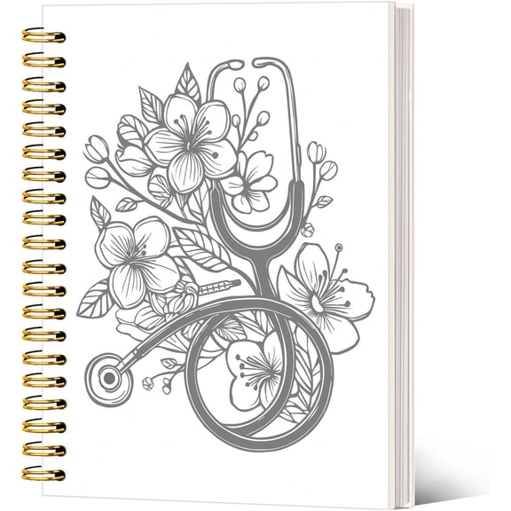 Nurse Gifts for Women Nurse Notebook Journal, Journal Gifts for Women, for Female, Floral Spiral Notebook A5