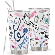 Nurse Gifts for Women - Stainless Steel Nurse Tumbler Cup 20oz - Birthday Gifts for Nicu Registered Er Nurse - Nurse Appreciation Gifts