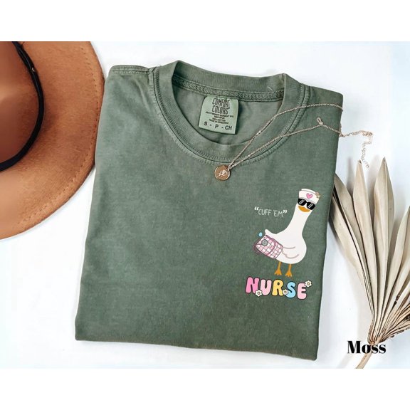 Nurse Goose Er Rn Cuff Em Practitioner Appreciation T-Shirt