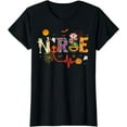 thumbnail image 1 of Nurse Halloween Costume Stethoscope Heartbeat Pumpkin Womens T-Shirt, 1 of 3