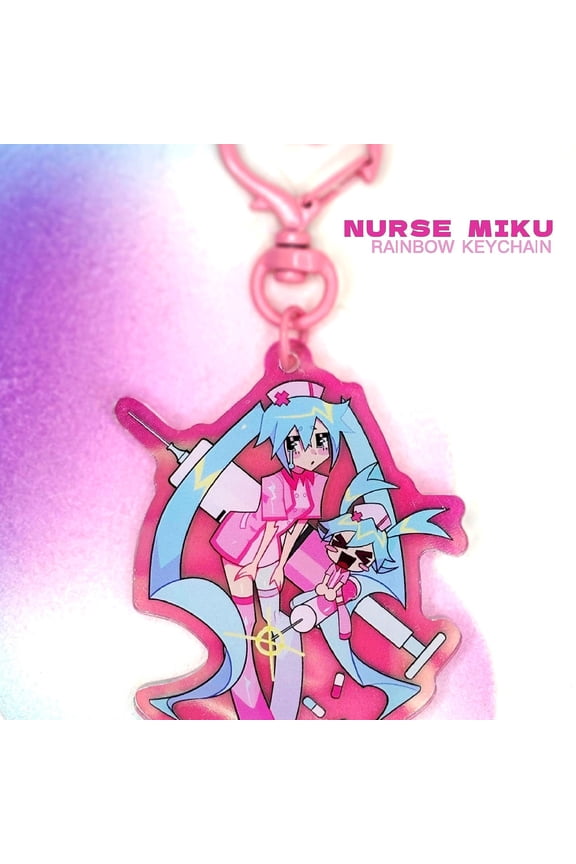 Nurse Hatsune Miku Rainbow Keychain (1 keychain)