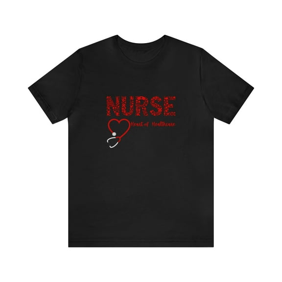Nurse Heart of Healthcare Unisex Jersey Short Sleeve Tee Shirt