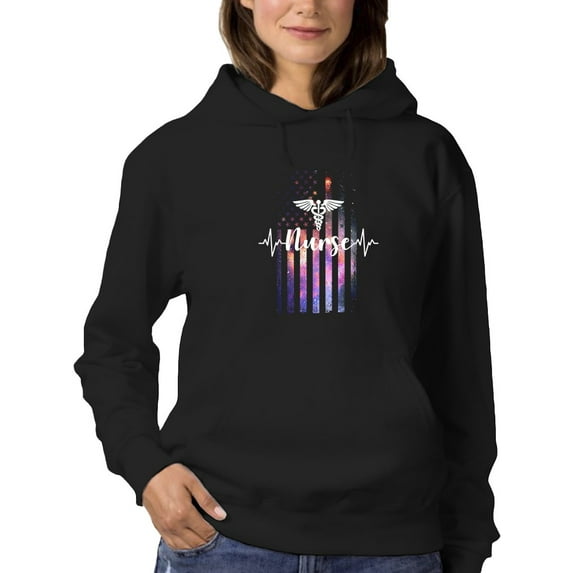 Nurse Heartbeat Hoodie Women -GoatDeals Designs, Female Medium