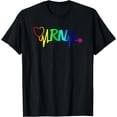 thumbnail image 1 of Nurse Heartbeat RN Rainbow T-Shirt, 1 of 4