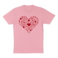 thumbnail image 1 of Nurse Icons Heart Shirt Unisex X-Large Pink, 1 of 5