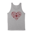 thumbnail image 1 of Nurse Icons Heart Tank Top Unisex 2X-Large Grey, 1 of 5