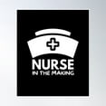 thumbnail image 1 of Nurse In The Making Poster Wall Art, Modern Wall Decor, 12x18 UNFRAMED, 1 of 3