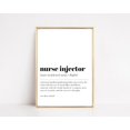thumbnail image 1 of Nurse Injector Definition Print Esthetician Decor Salon Decor Beauty Spa Wall Art Cosmetics Medical Spa Print Wall Art, Modern Wall Decor, 24x36 UNFRAMED, 1 of 2