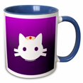 thumbnail image 1 of 3drose, Nurse Kitty, 11oz Two-tone Blue Mug, 1 of 6