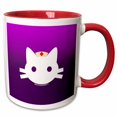 thumbnail image 1 of 3drose, Nurse Kitty, 11oz Two-tone Red Mug, 1 of 6