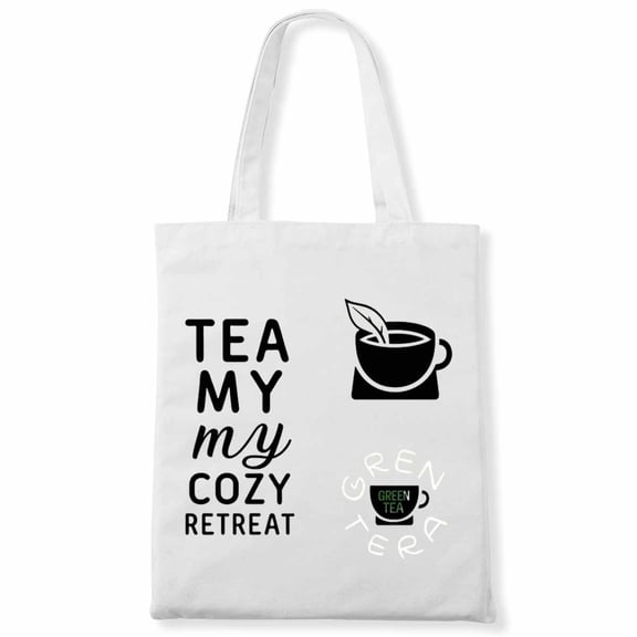 Nurse Leopard Tea My Cozy Retreat Nursing Funny Nurse Week Halloween Canvas Bag 2Pcs