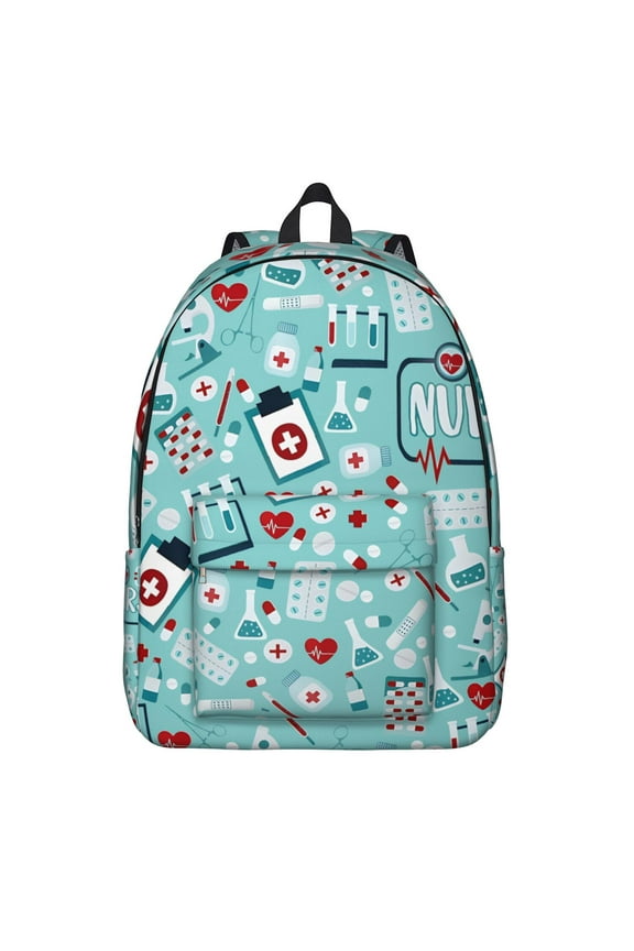 Nurse Life Backpack, Cute Nurse Aesthetic School Bag, Saving Lives Every Day Design, Funny Future Nurse Travel Daypack, Nursing Student Backpack