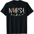 thumbnail image 1 of Nurse Life Cute Floral Design Nursing T-Shirt, 1 of 3