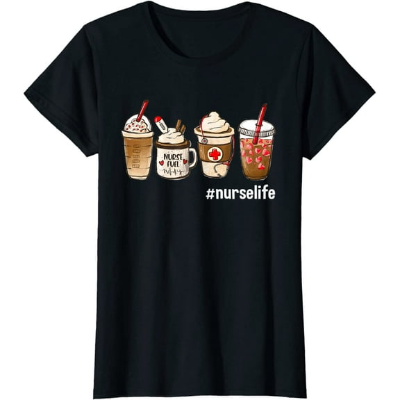 Nurse Life Funny Coffee Nurses Registered Nurse Medical T-Shirt