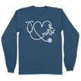 thumbnail image 1 of Nurse Life Heart Long Sleeve Shirt Unisex X-Large Indigo Blue, 1 of 5