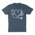 thumbnail image 1 of Nurse Life Heart Shirt Unisex X-Small Indigo Blue, 1 of 5