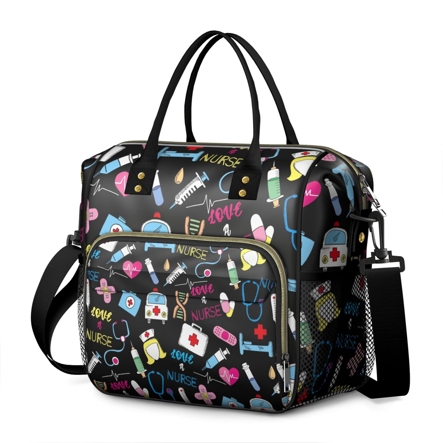 Nurse Life Insulated Lunch Bag - Waterproof Thermal Tote for Future Nurses, Funny & Stylish Leakproof Food Storage Bag with Four-Layer Insulation (Multi-Pocket, Easy-to-Clean)