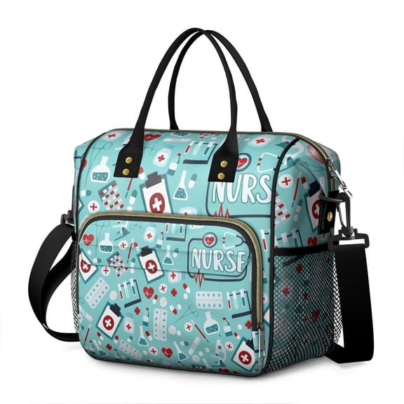 Nurse Life Insulated Lunch Bag - Waterproof Thermal Tote for Future Nurses, Funny & Stylish Leakproof Food Storage Bag with Four-Layer Insulation (Multi-Pocket, Easy-to-Clean)