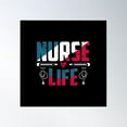 thumbnail image 1 of Nurse Life Poster Wall Art, Modern Wall Decor, 30x30 UNFRAMED, 1 of 3
