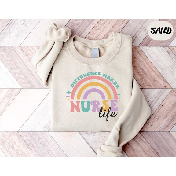Nurse Life Shirt, Difference Maker Nurse Life, Nurse, RN Nurse Shirt, New Nurse Gift, Registered Nurse Sweater, Nurse Appreciation TSHIRT All Size S-5XL