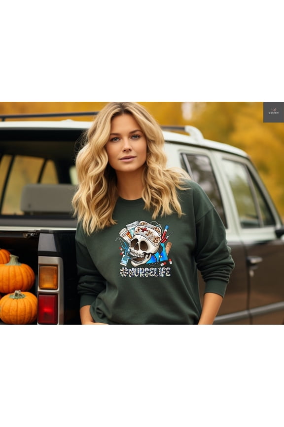 Nurse Life Skeleton Boo Crew Shirt, Halloween Shirt, Cute Halloween shirts, Halloween Nurs